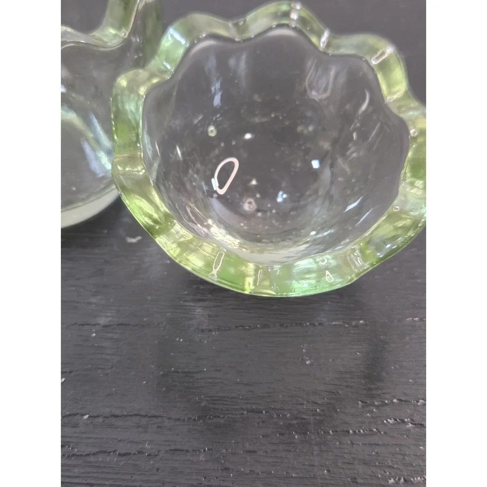 3 Vintage Styled Glass Easter Eggs Pastel Colors Hand Blown Trinket/Candy Dishes